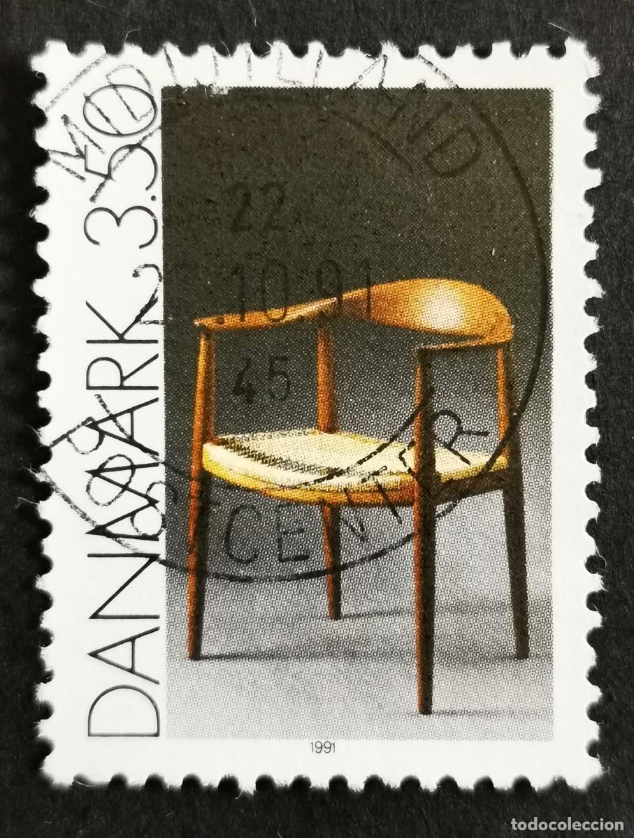 Sellos: Sello Dinamarca 1991, Silla, 3.50 dkr. Michel: DK 1007