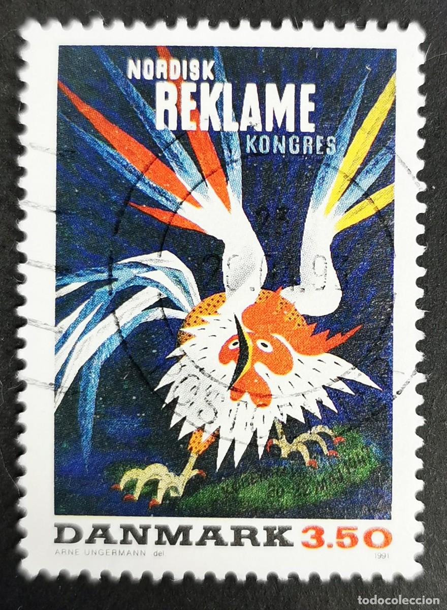 Sellos: Sello Dinamarca 1991, Cartel - Congreso N&oacute;rdico de Publicidad 1947, 3.50 dkr. Michel: DK 1012