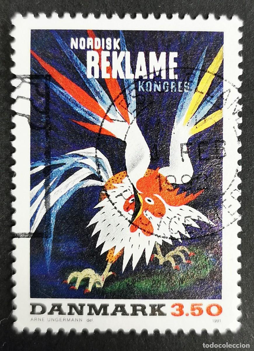 Sellos: Sello Dinamarca 1991, Cartel - Congreso N&oacute;rdico de Publicidad 1947, 3.50 dkr. Michel: DK 1012