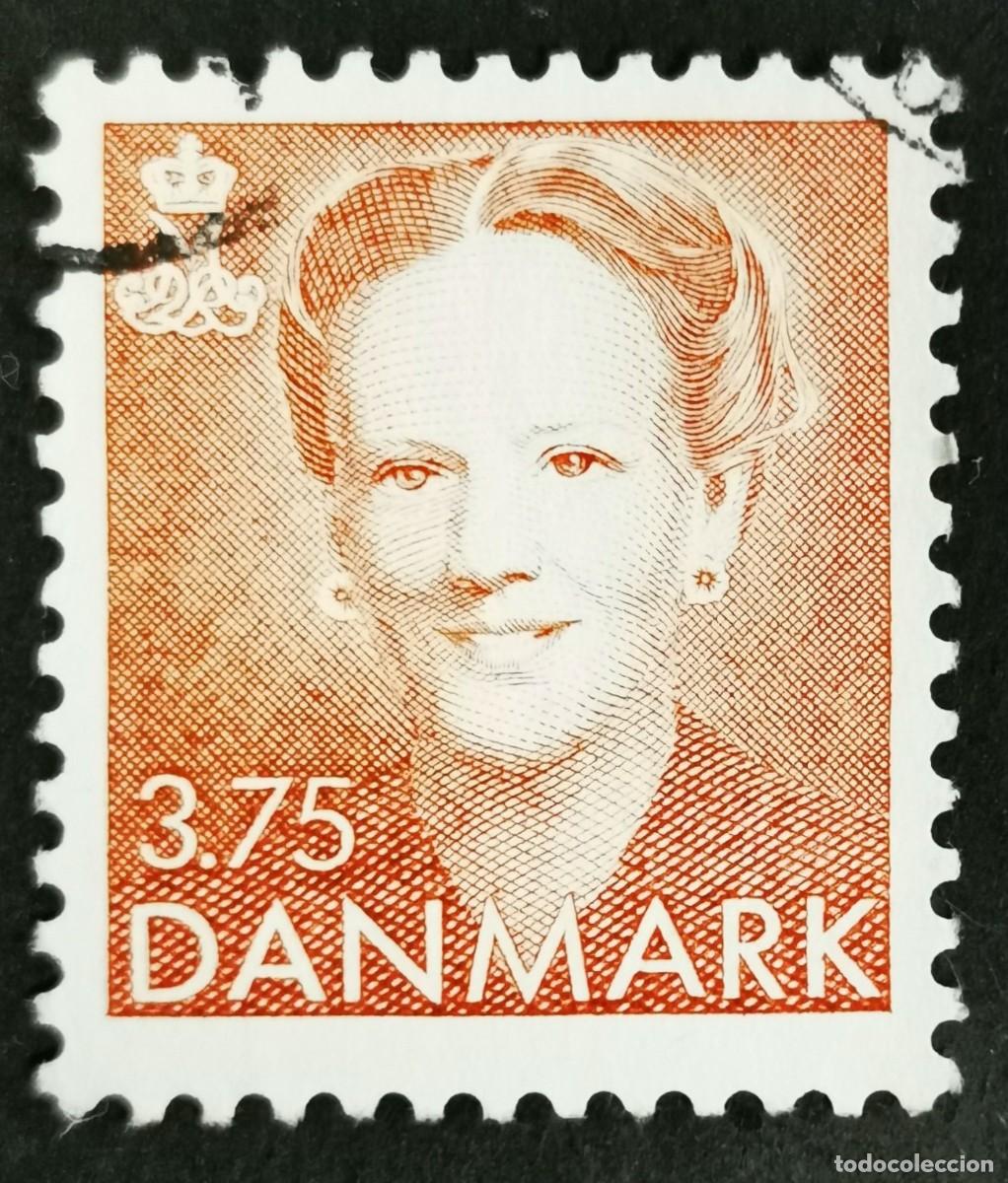 Sellos: Sello Dinamarca 1992, Reina Margarita II, 3,75 dkr. . Michel: DK 1028