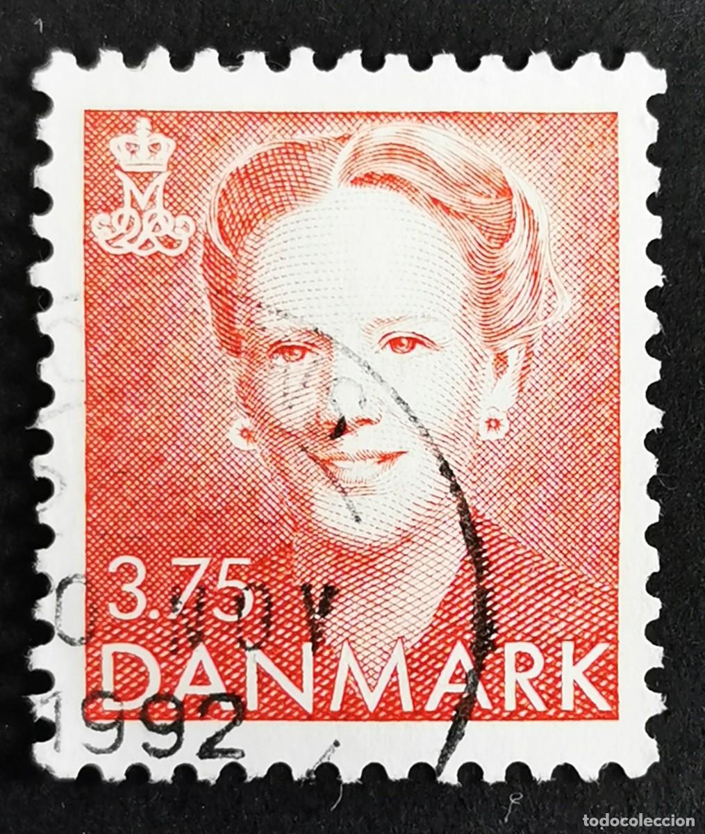 Sellos: Sello Dinamarca 1992, Reina Margarita II, 3,75 dkr. . Michel: DK 1028