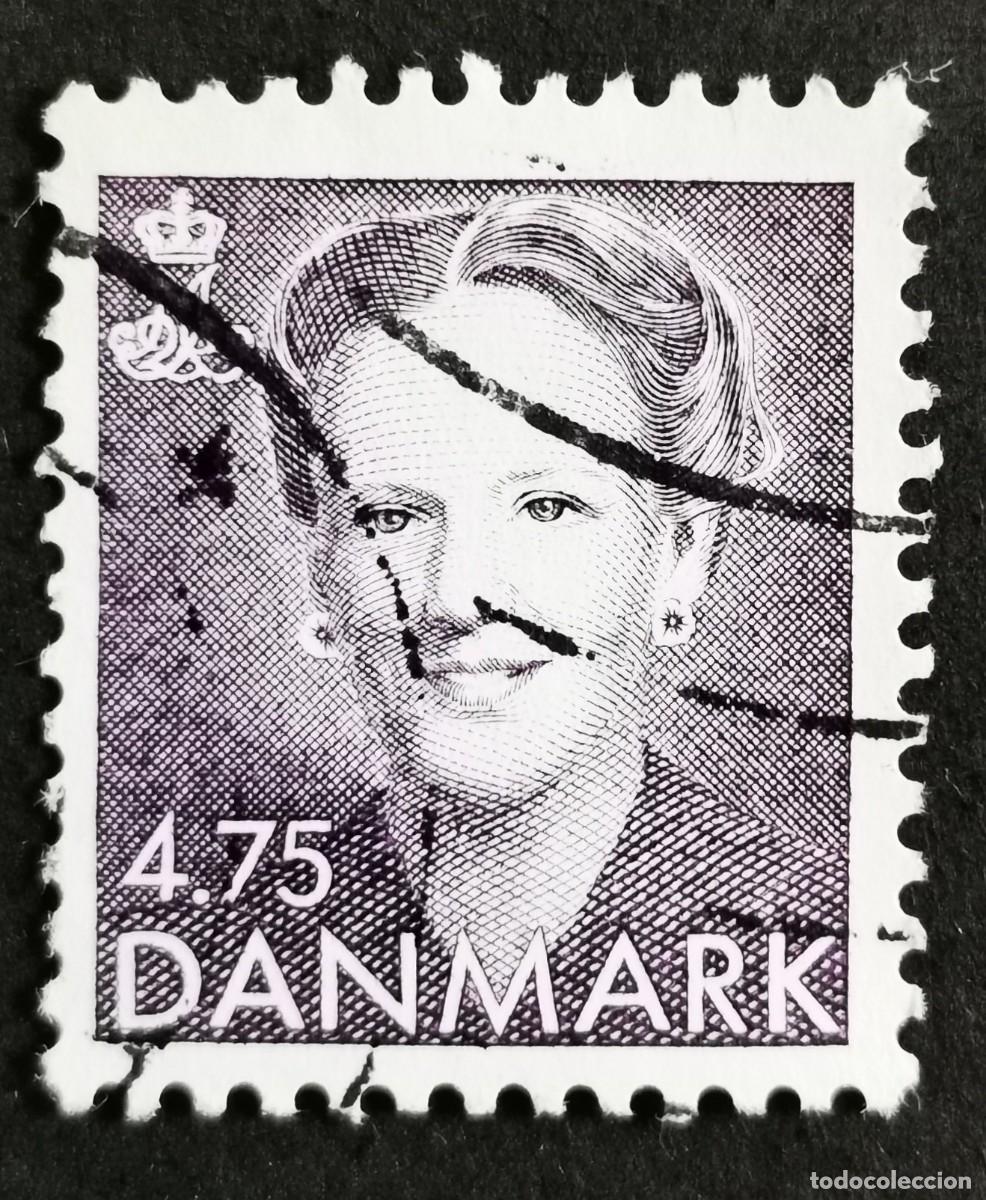 Sellos: Sello Dinamarca 1992, Reina Margarita II, 4,75 dkr. . Michel: DK 1029