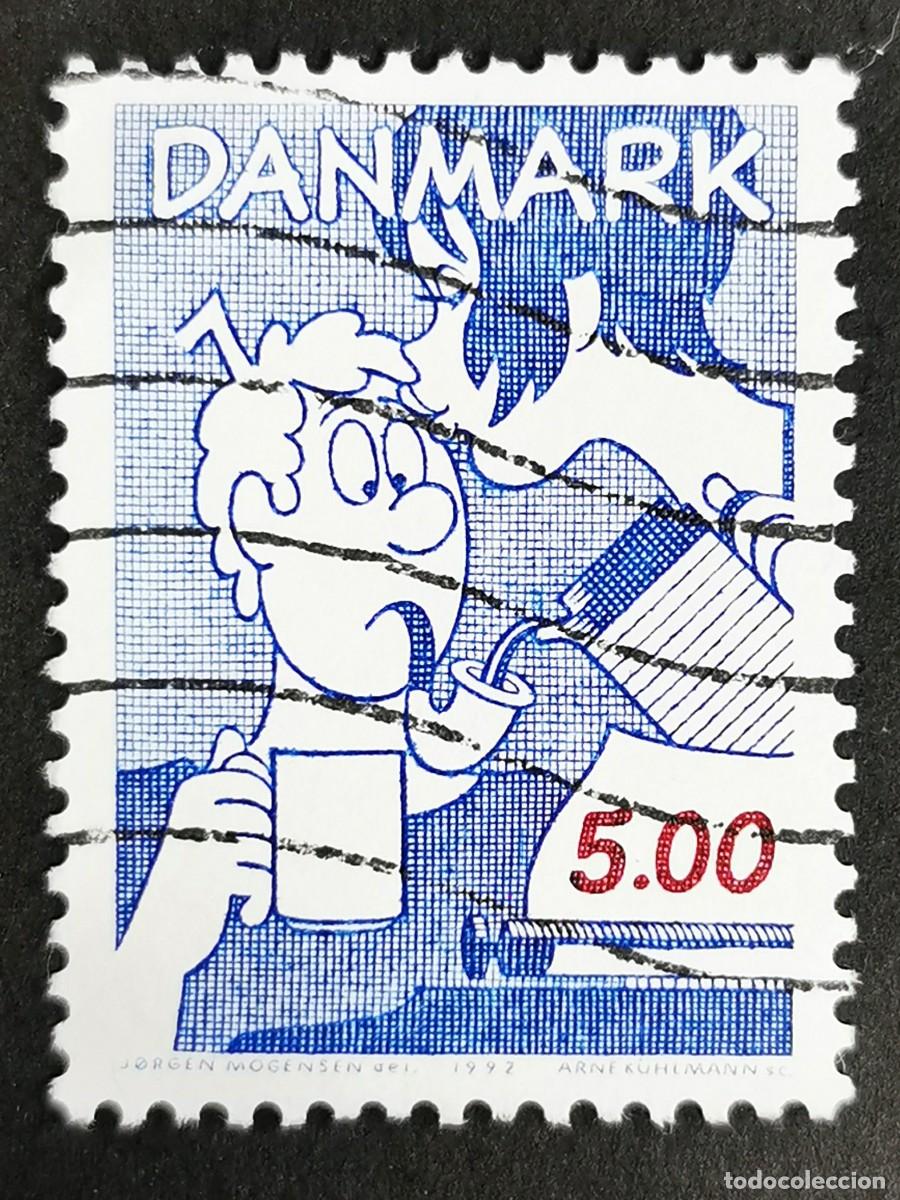 Sellos: Sello Dinamarca 1992, &rdquo;El poeta y su peque&ntilde;a esposa&rdquo; 5.00 dkr. Michel: DK 1042