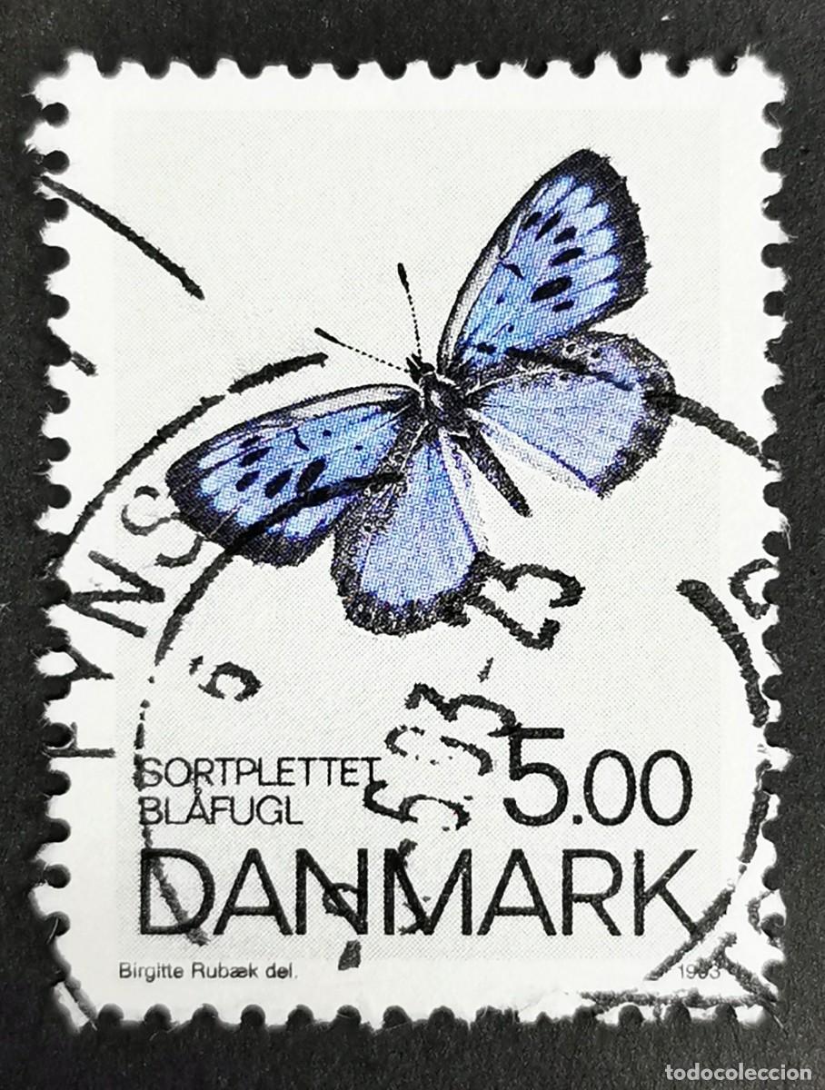 Sellos: Sello Dinamarca 1993, Mariposa azul grande (Maculinea arion), 5.00 dkr. Michel: DK 1049