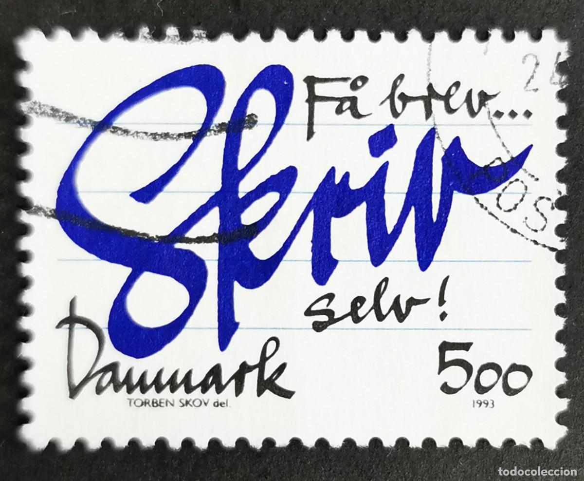 Sellos: Sello Dinamarca 1993, &rdquo;Si quieres una carta... escr&iacute;bela t&uacute; mismo&rdquo;, 5.00 dkr. Michel: DK 1062