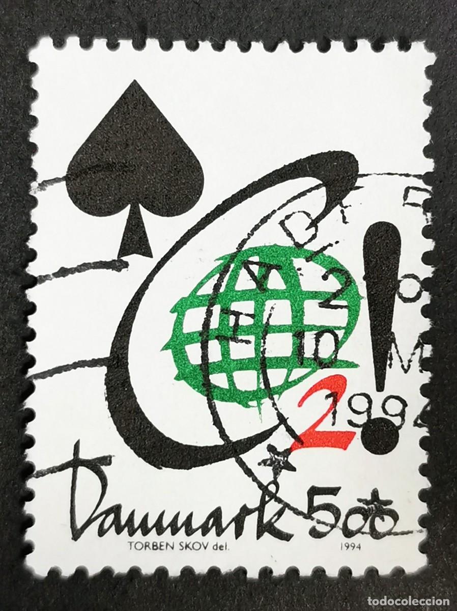 Sellos: Sello Dinamarca 1994, Pala y &rdquo;CO2&rdquo;, 5.00 dkr. Michel: DK 1072