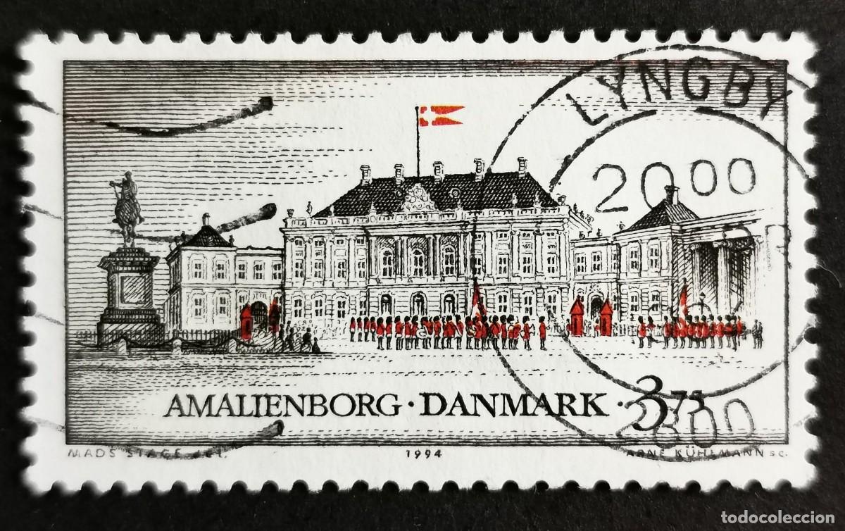 Sellos: Sello Dinamarca 1994, Castillo de Amalienborg, Copenhague, 3.75 dkr. Michel: DK 1074