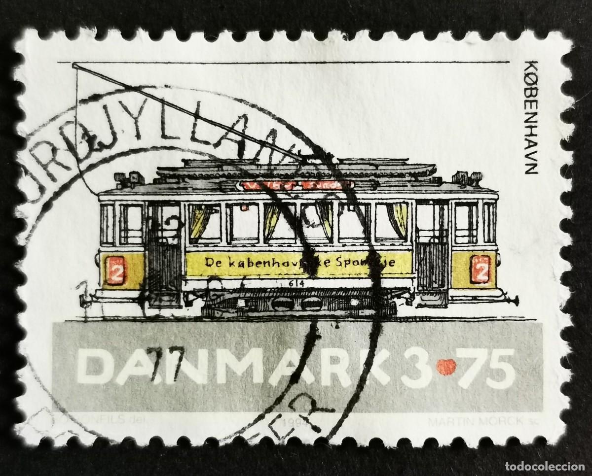 Sellos: Sello Dinamarca 1994, Tranv&iacute;a n&ordm; 2 de Copenhague (1911) , 3.75 dkr. Michel: DK 1080