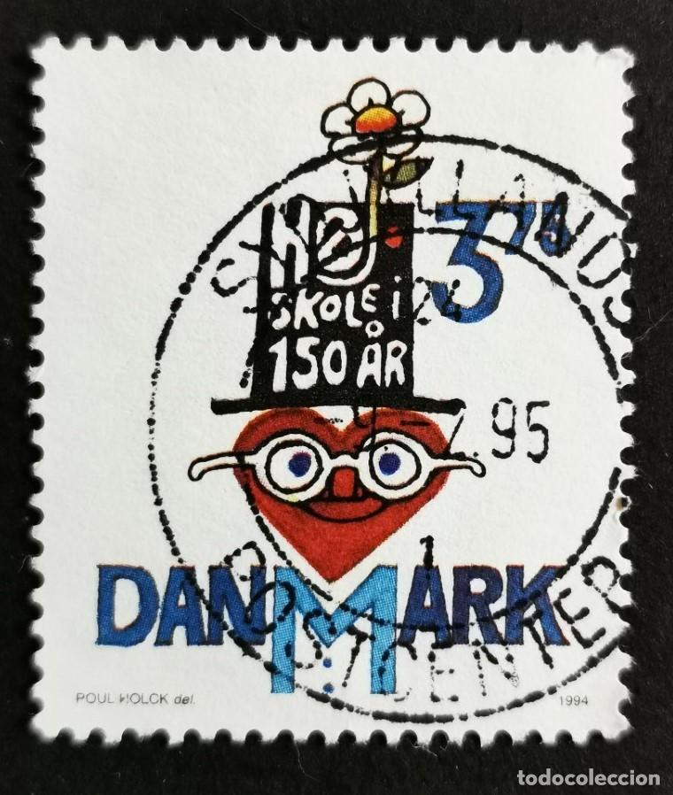 Sellos: Sello Dinamarca 1994,Maestro 150&ordm; aniversario escuelas ense&ntilde;anza superior, 3.75 dkr. Michel: DK 1091