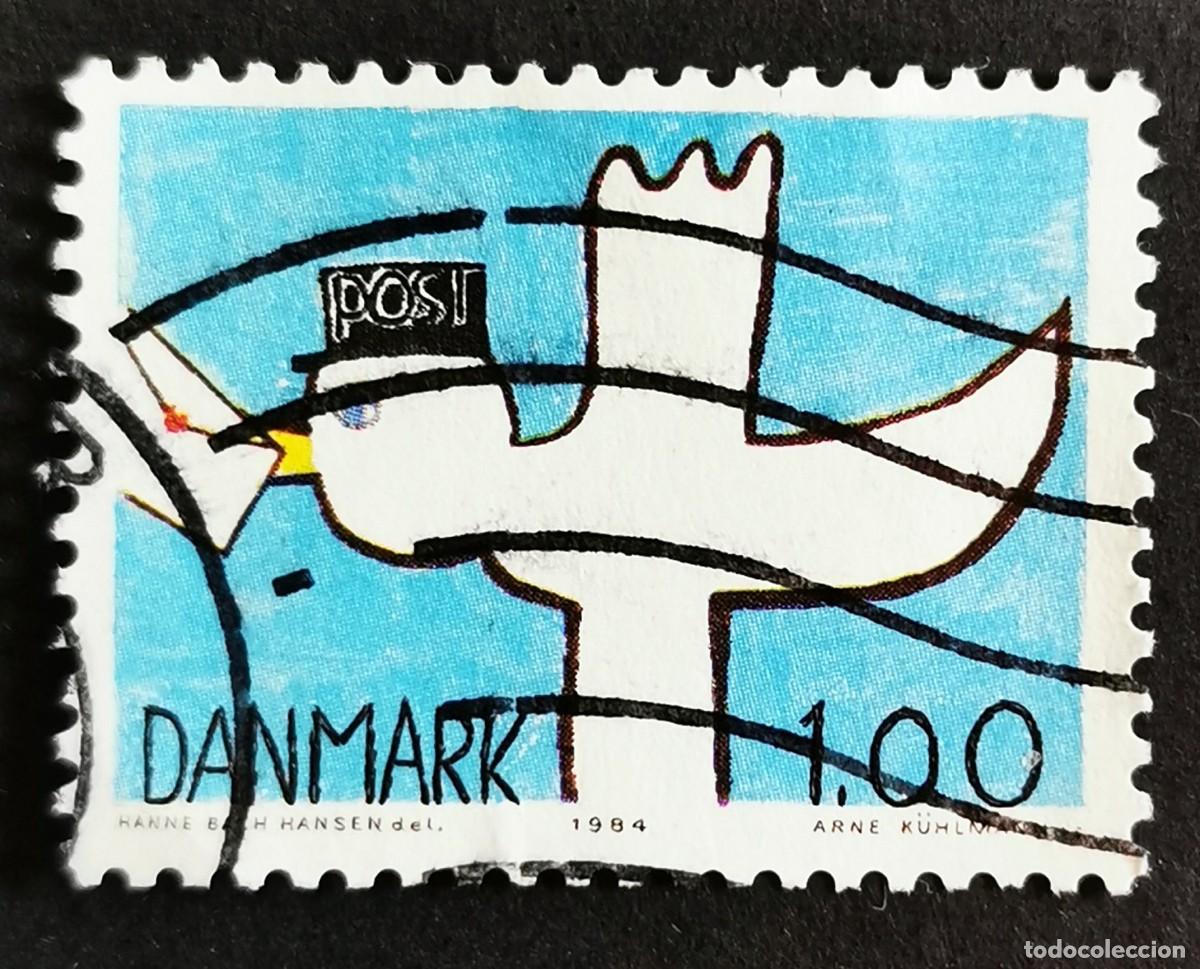 Sellos: Sello Dinamarca 1984, Paloma, 1.00 dkr. Michel: DK 816