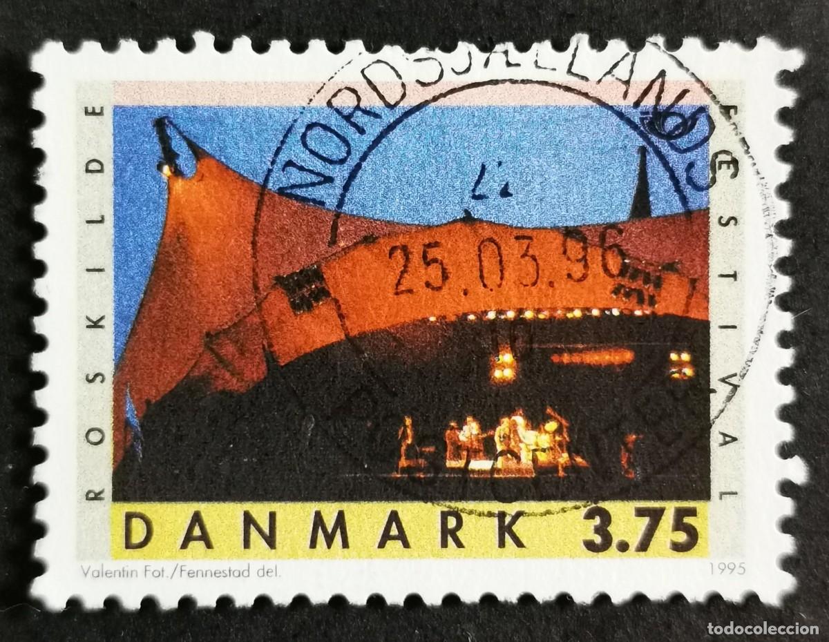 Sellos: Sello Dinamarca 1995, Escenario (25&ordm; aniversario del Festival de Roskild, 3.75 dkr. Michel: DK 1105