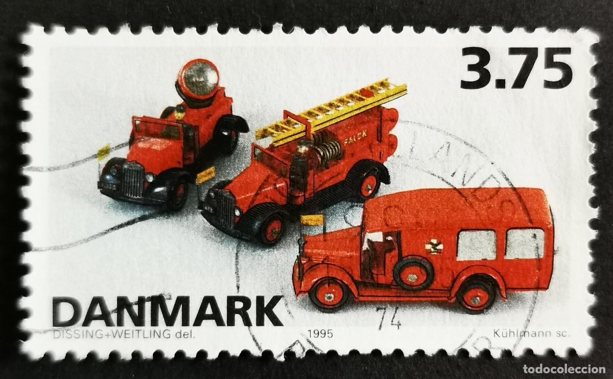 Sellos: Sello Dinamarca 1995, Veh&iacute;culos modelo TEKNO, 3.75 dkr. Michel: DK 1112