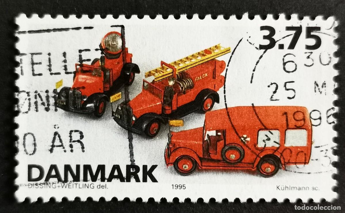 Sellos: Sello Dinamarca 1995, Veh&iacute;culos modelo TEKNO, 3.75 dkr. Michel: DK 1112