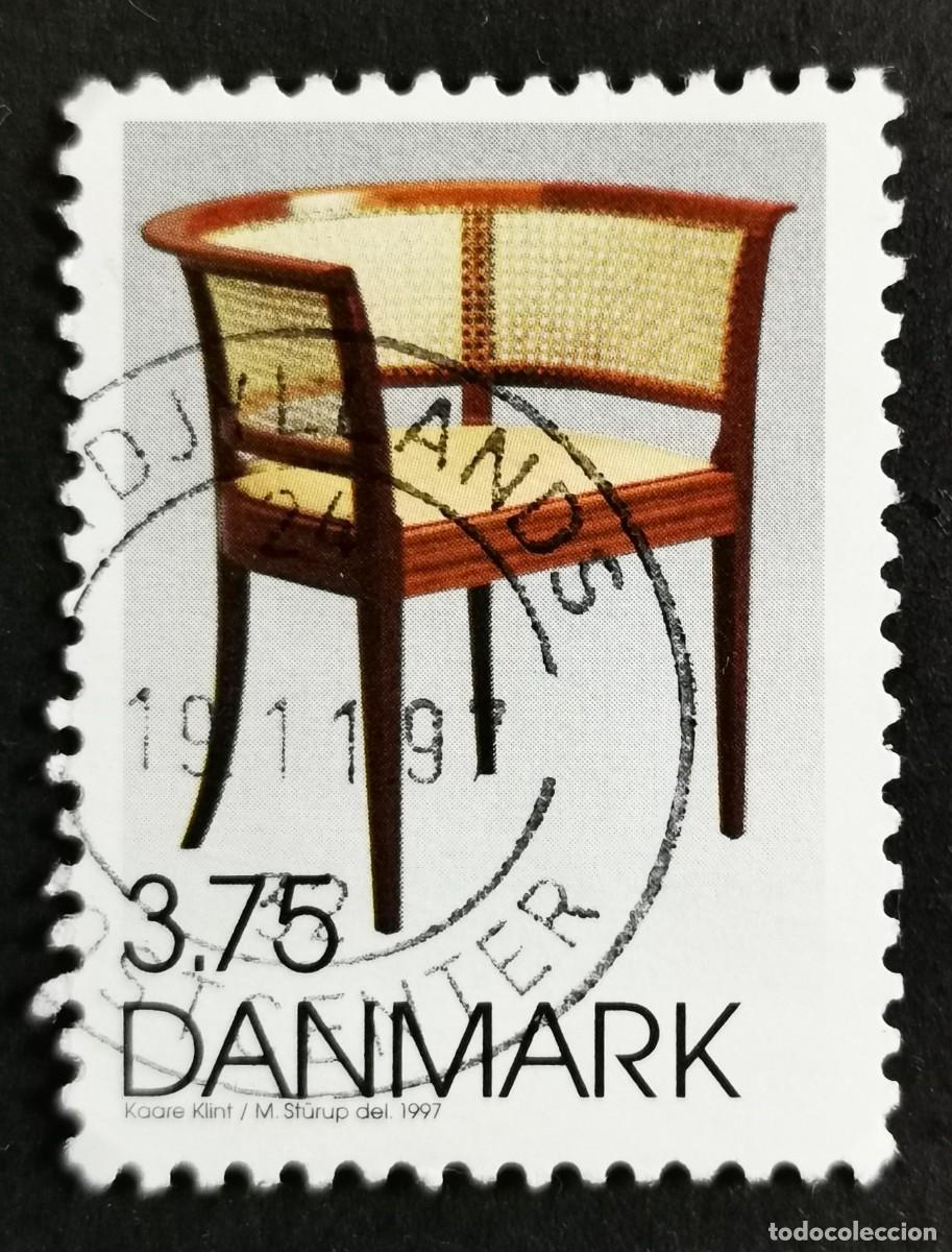 Sellos: Sello Dinamarca 1997, Silla Faaborg (Kaare Klint), 3.75 dkr. Michel: DK 1166