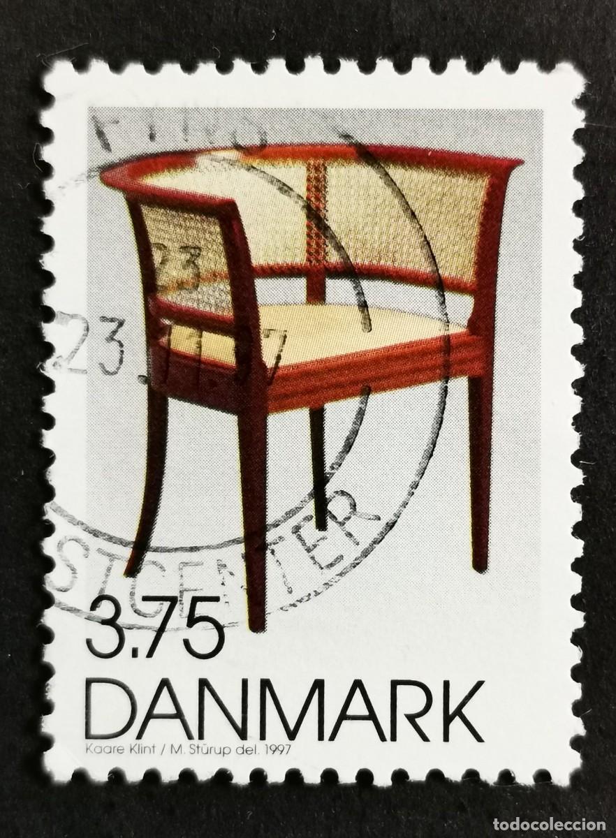 Sellos: Sello Dinamarca 1997, Silla Faaborg (Kaare Klint), 3.75 dkr. Michel: DK 1166