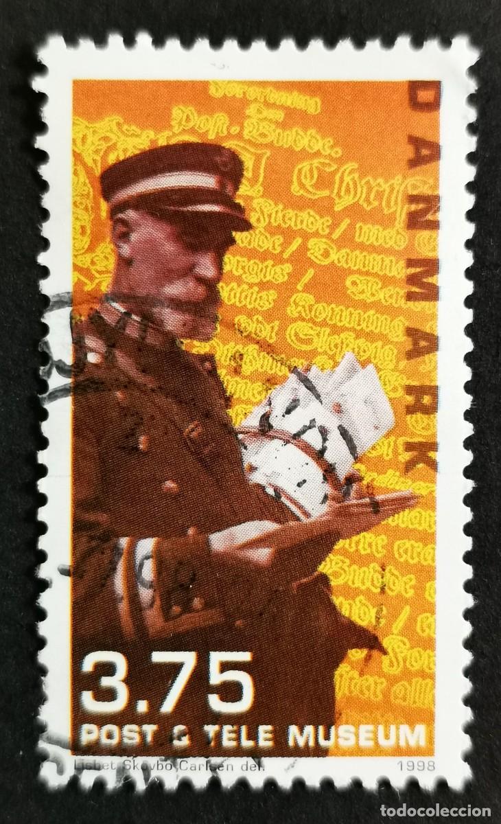Sellos: Sello Dinamarca 1998, Cartero, 1922, 3.75 dkr. Michel: DK 1182