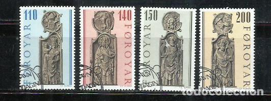 Sellos: 9308D-SERIE COMPLETA FOROYAR DINAMARCA 1980 N&ordm; 49/52 ISLAS FAEROES