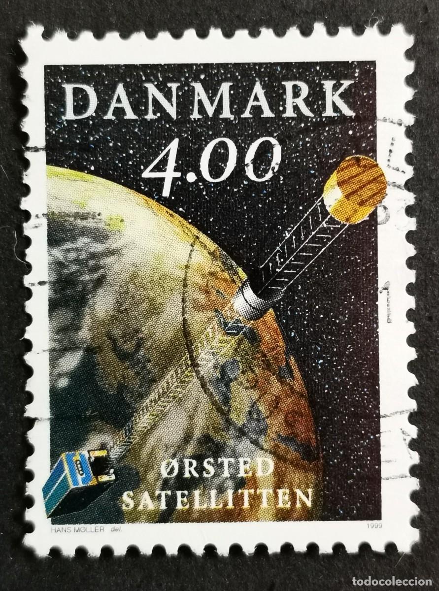 Sellos: Sello Dinamarca 1999, Lanzamiento del sat&eacute;lite &rdquo;Orsted&rdquo;, 4.00 dkr. Michel: DK 1203