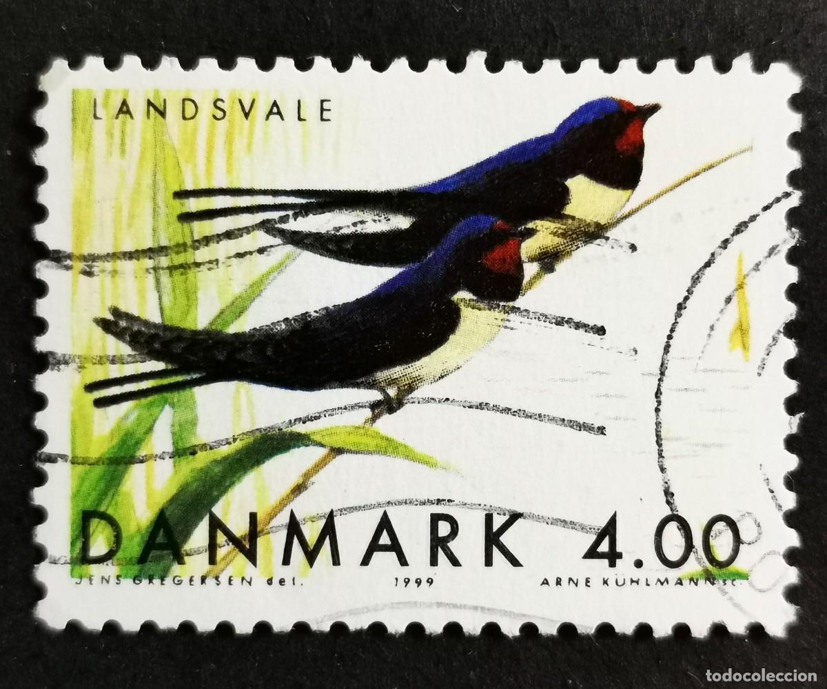 Sellos: Sello Dinamarca 1999, Golondrinas comunes - Aves migratorias, 4.00 dkr. Michel: DK 1223