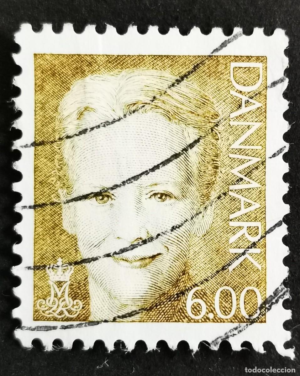 Sellos: Sello Dinamarca 2001, Reina Margarita II, 6.00 dkr. Michel: DK 1279