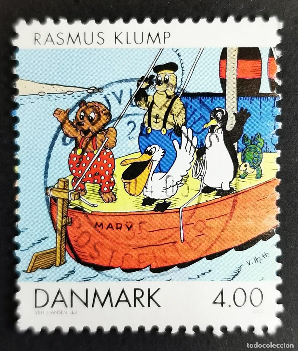 Sellos: Sello Dinamarca 2002, Rasmus Klump (Vilhelm Hansen), 4.00 dkr. Michel: DK 1299