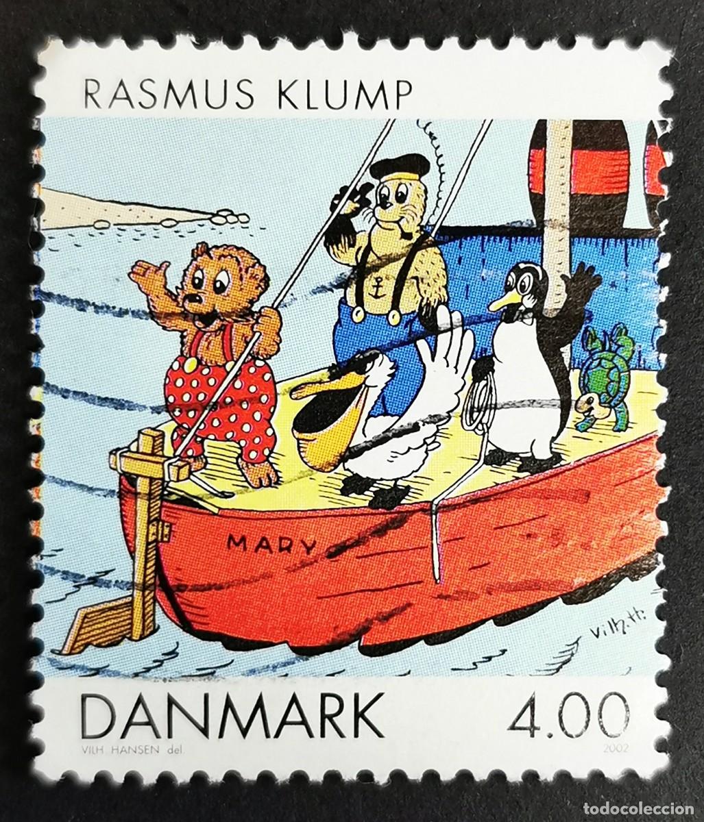 Sellos: Sello Dinamarca 2002, Rasmus Klump (Vilhelm Hansen), 4.00 dkr. Michel: DK 1299