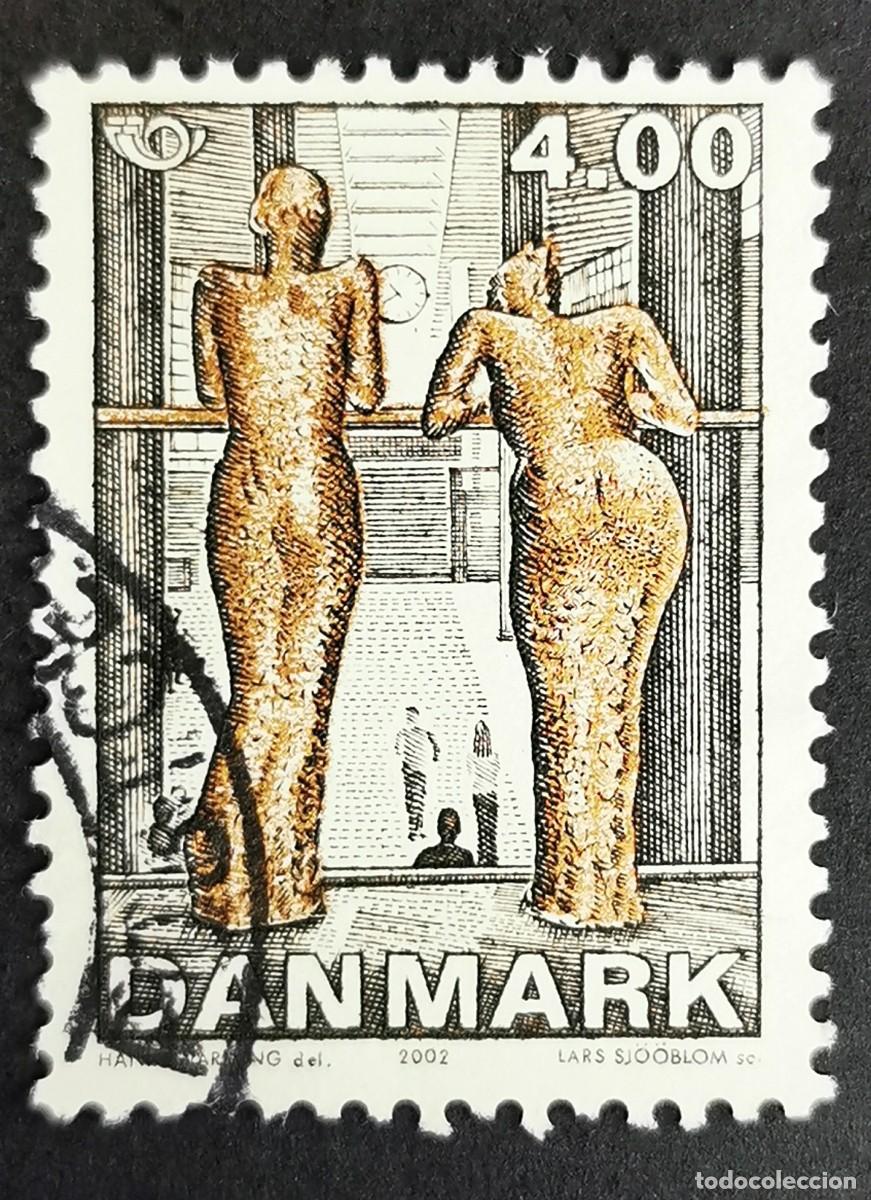 Sellos: Sello Dinamarca 2002, Las chicas en el aeropuerto, 4.00 dkr. Michel: DK 1303