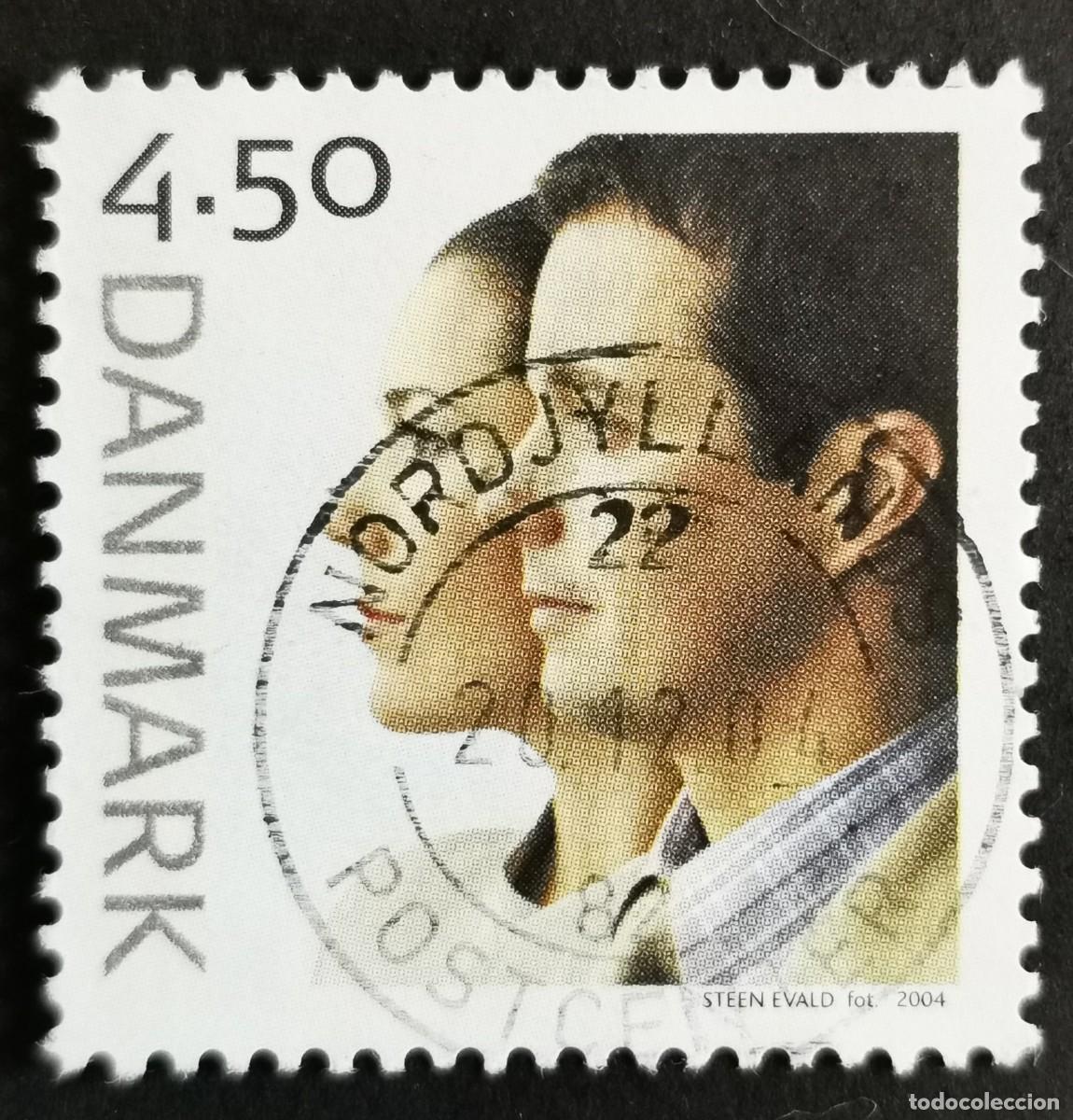 Sellos: Sello Dinamarca 2004, El pr&iacute;ncipe Federico y Mar&iacute;a Donaldson, Boda real, 4.50 dkr. Michel: DK 1370