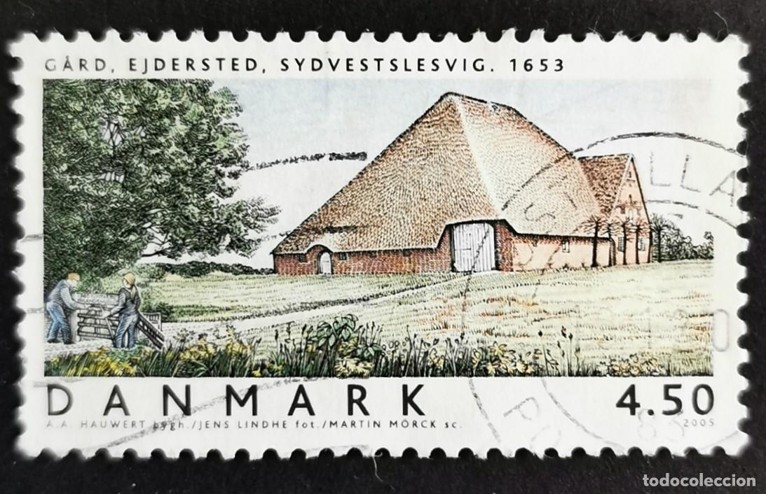 Sellos: Sello Dinamarca 2005, Gard, Ejdersted, suroeste de Schleswig, 4.50 dkr. Michel: DK 1391