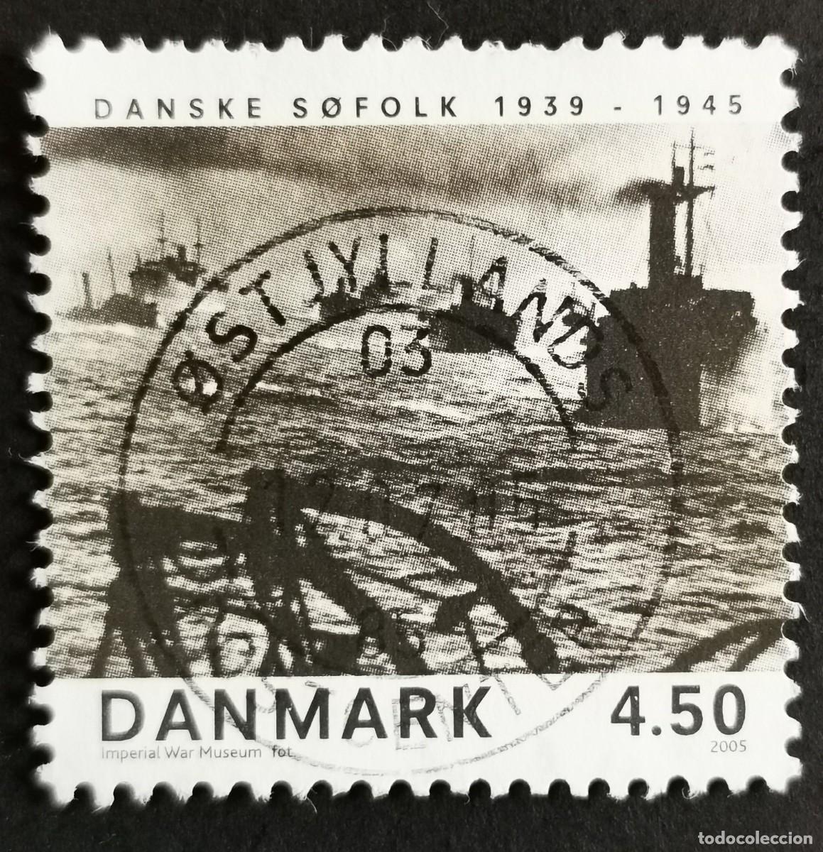Sellos: Sello Dinamarca 2005, Marineros daneses 1939-1945, 4.50 dkr. Michel: DK 1401