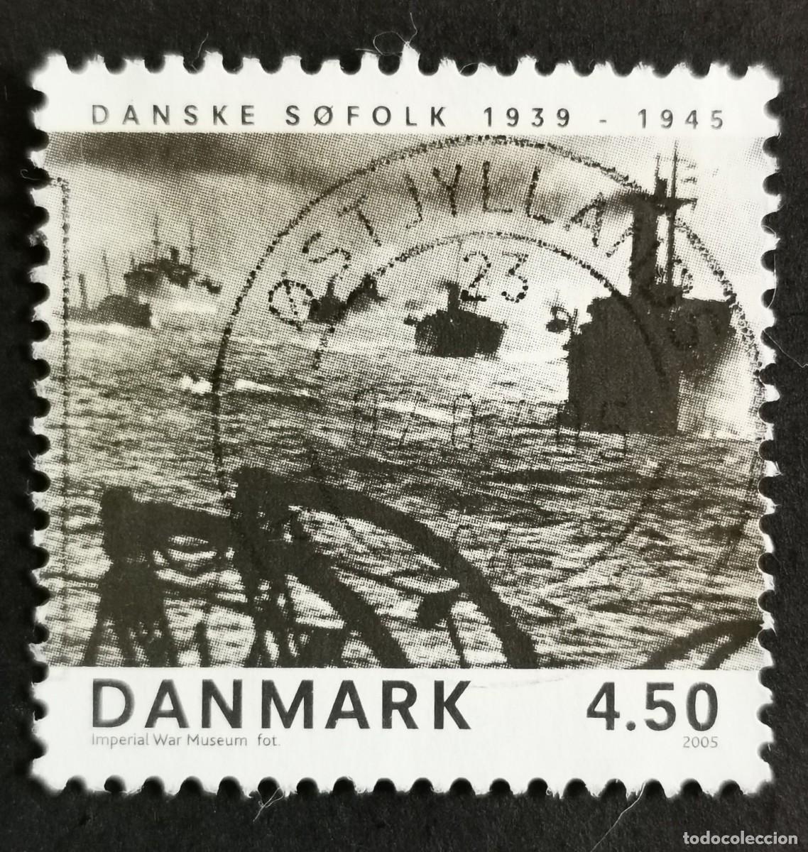Sellos: Sello Dinamarca 2005, Marineros daneses 1939-1945, 4.50 dkr. Michel: DK 1401