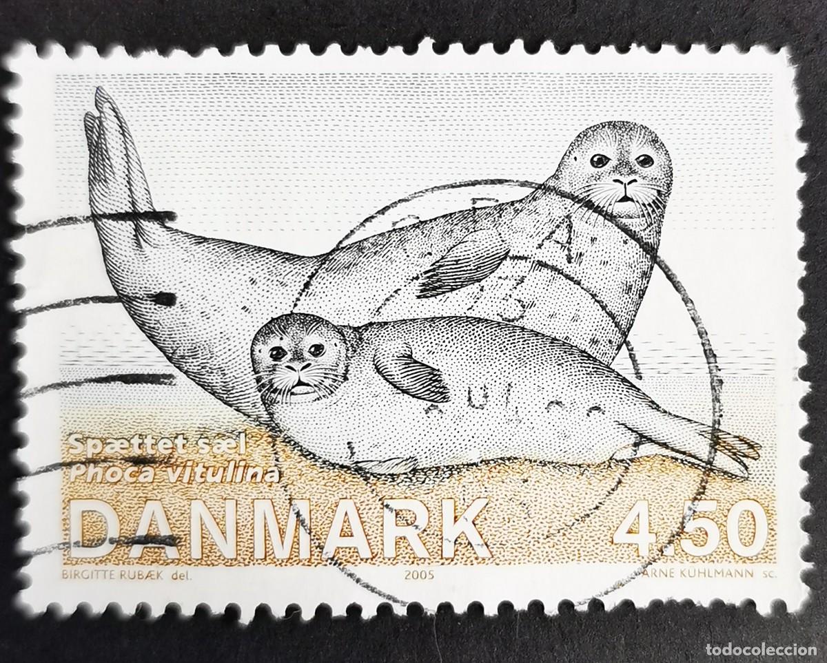 Sellos: Sello Dinamarca 2005, Foca com&uacute;n (Foca Vitulina), 4,50 dkr. Michel: DK 1417