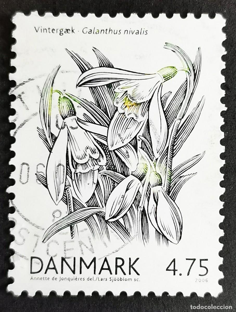 Sellos: Sello Dinamarca 2006, Campanilla de invierno (Galanthus nivalis), 4.75 dkr. Michel: DK 1423