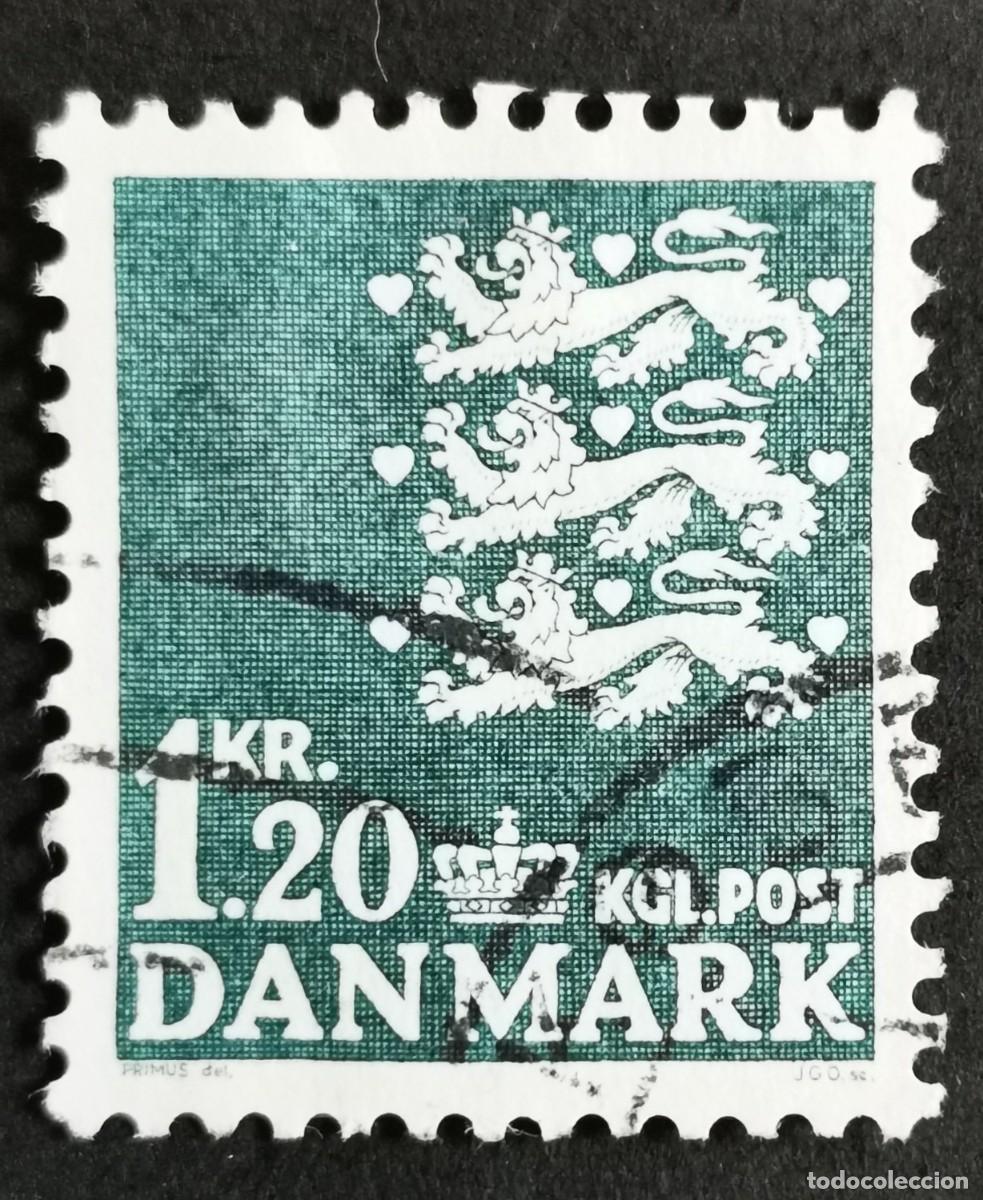 Sellos: Sello Dinamarca 1962, Escudo de armas, 1.20 dkr. Michel: DK 400x