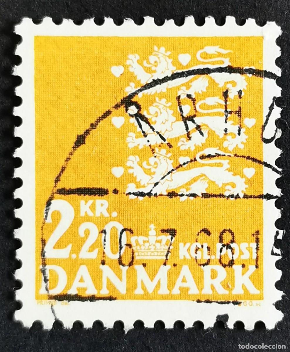 Sellos: Sello Dinamarca 1967, Escudo de armas, 2.20 dkr. Michel: DK 461
