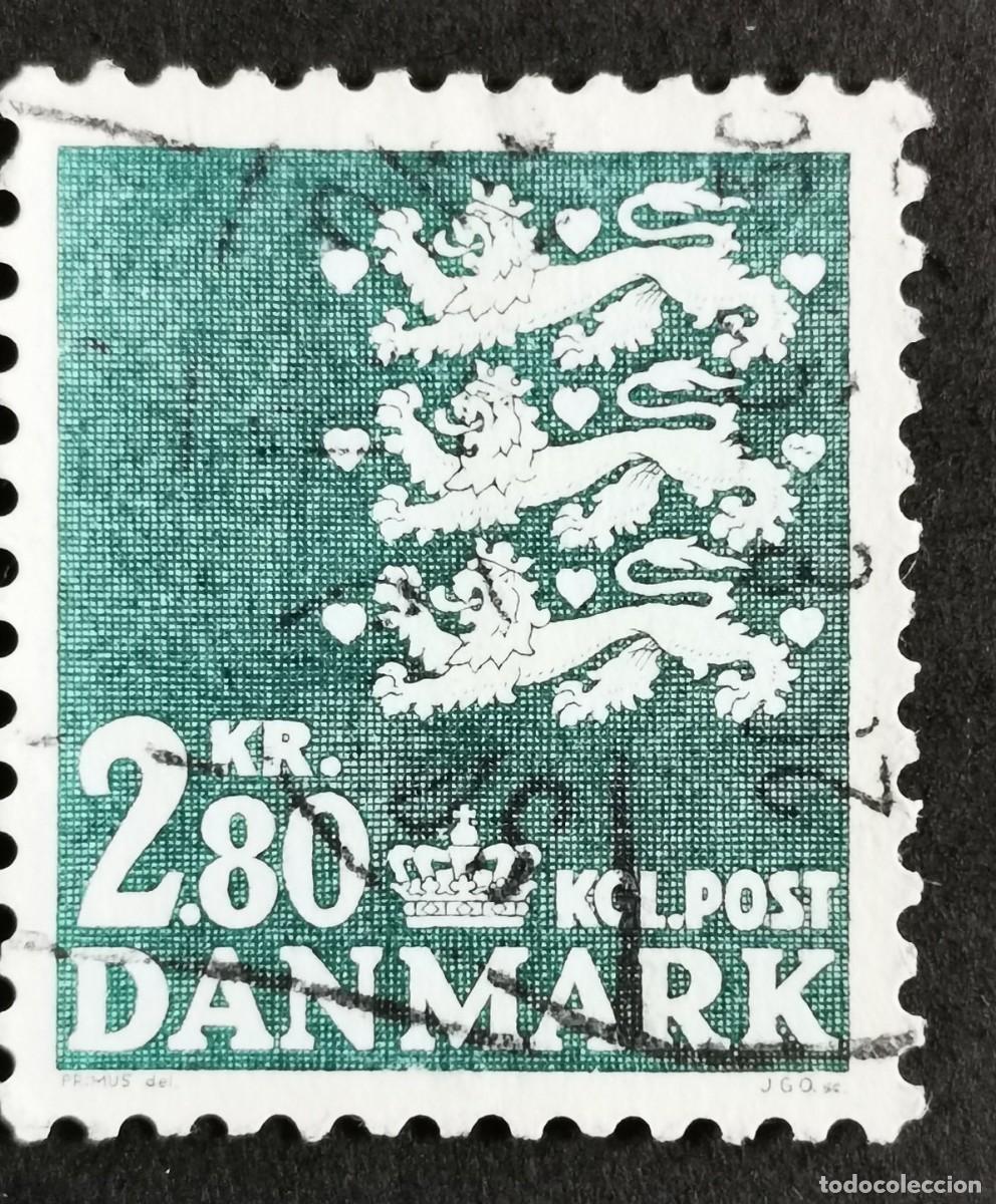 Sellos: Sello Dinamarca 1979, Escudo de armas, 2.80 dkr. Michel: DK 684