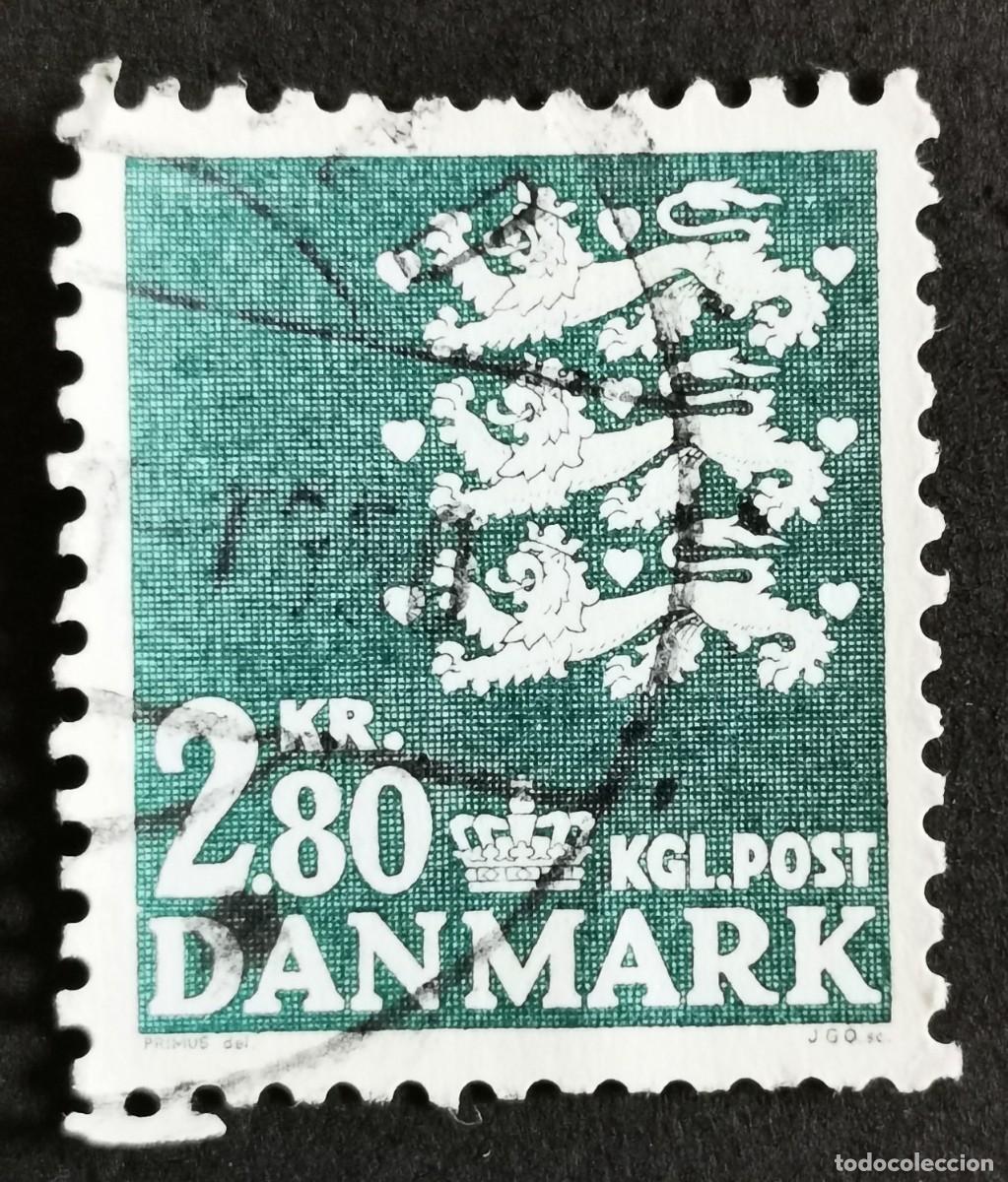 Sellos: Sello Dinamarca 1979, Escudo de armas, 2.80 dkr. Michel: DK 684