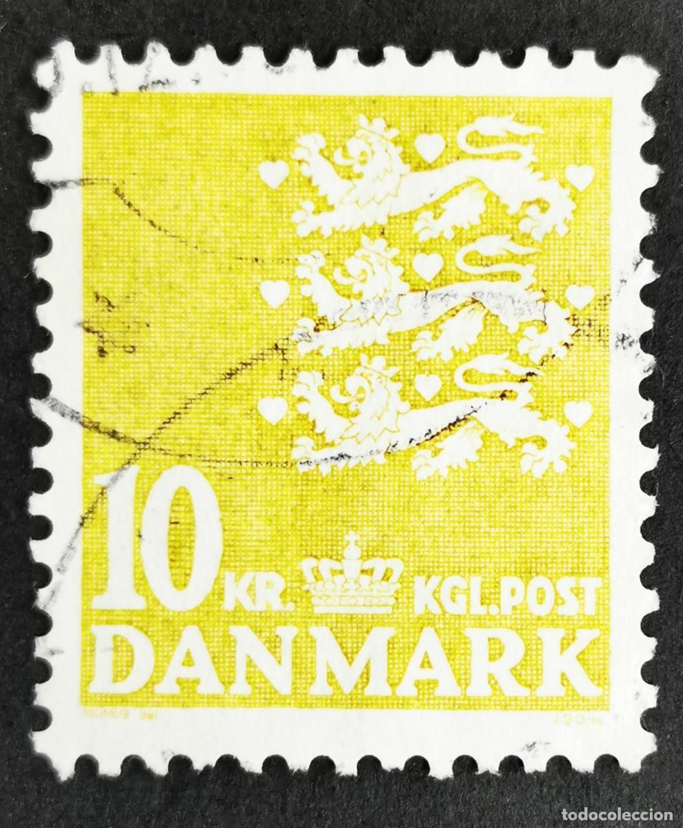 Sellos: Sello Dinamarca 1975, Escudo de armas, 10.00 dkr. Michel: DK 626