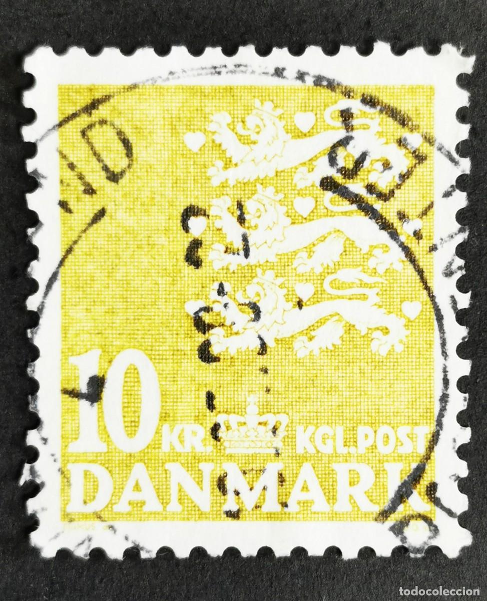 Sellos: Sello Dinamarca 1975, Escudo de armas, 10.00 dkr. Michel: DK 626