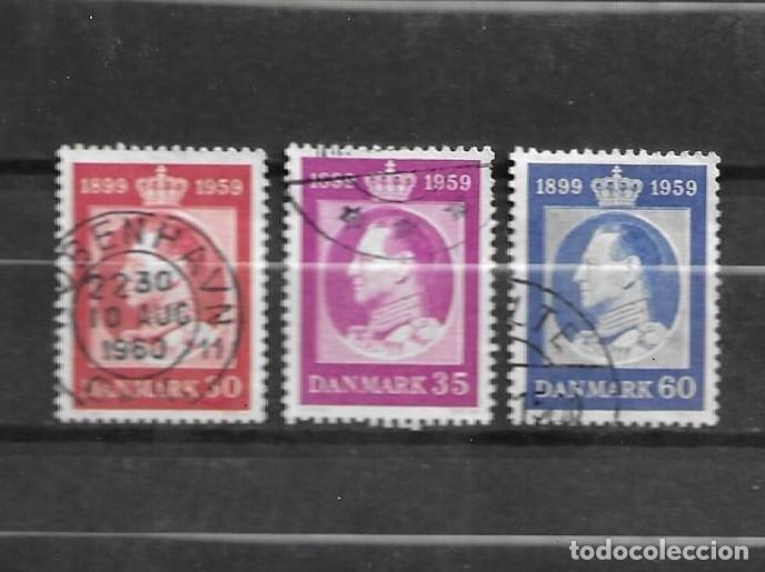Sellos: Dinamarca 1958, Federico IX, yvert 378-380, usados, completa