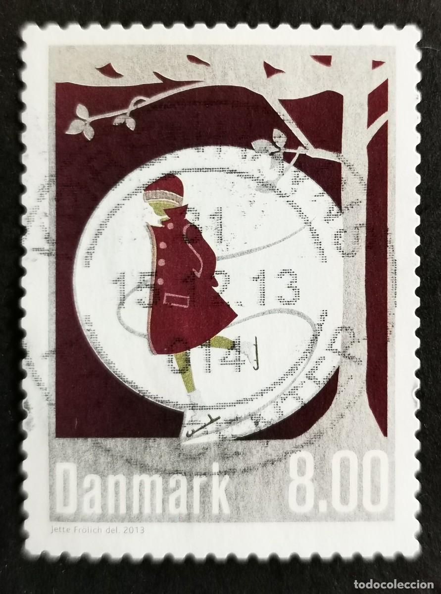 Sellos: Sello Dinamarca 2013, Chica patinadora, 8.00 dkr. Michel: DK 1756