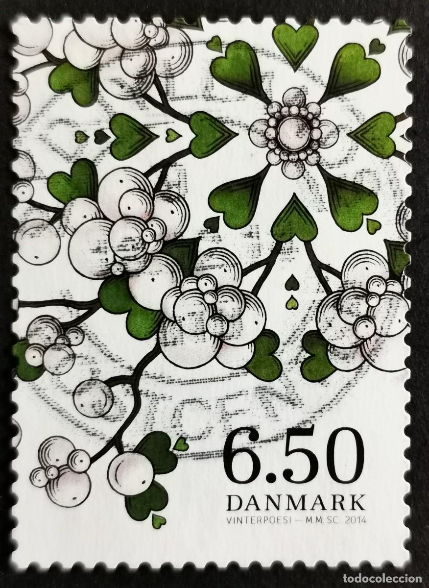 Sellos: Sello Dinamarca 2014, baya de nieve, 6.50 dkr. Michel: DK 1801