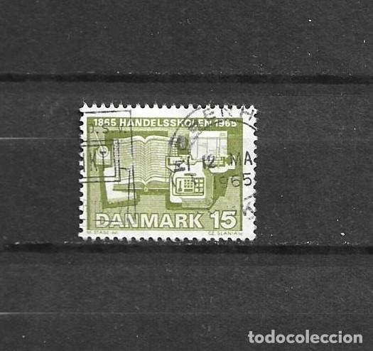 Sellos: Dinamarca, 1964, escuela comercial, yvert 438, usado