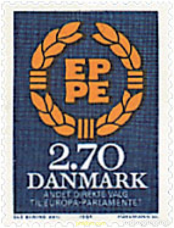 Sellos: 96193 MNH DINAMARCA 1984 PARLAMENTO EUROPEO