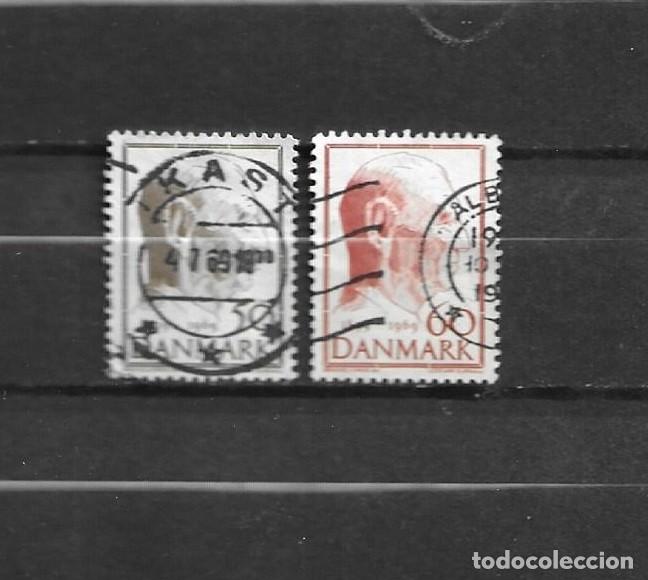 Sellos: Dinamarca, 1968, 70 aniversario del Rey, yvert 488-489, usados, completa