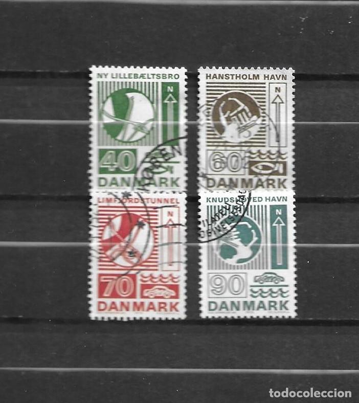 Sellos: Dinamarca, 1972, obras de ingenier&iacute;a, yvert 541-544, usados, completa