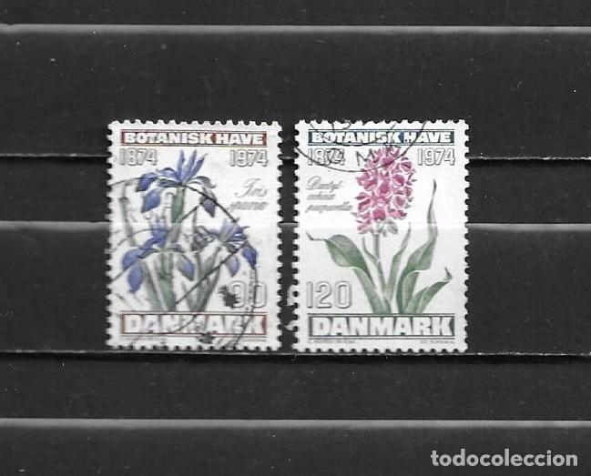 Sellos: Dinamarca, 1974, centenario del jard&iacute;n bot&aacute;nico, yvert 584-585, usados, completa