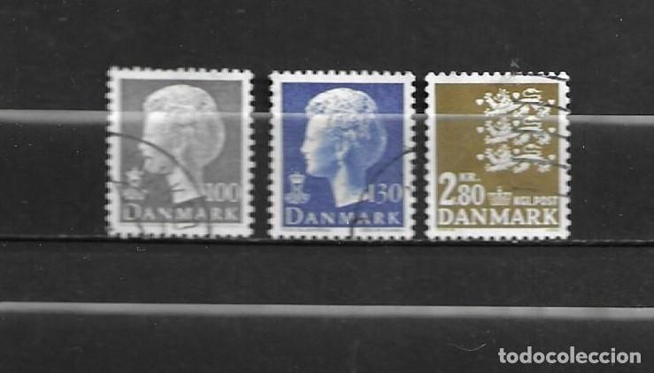 Sellos: Dinamarca, 1975, serie general, yvert 592-594, usados, completa