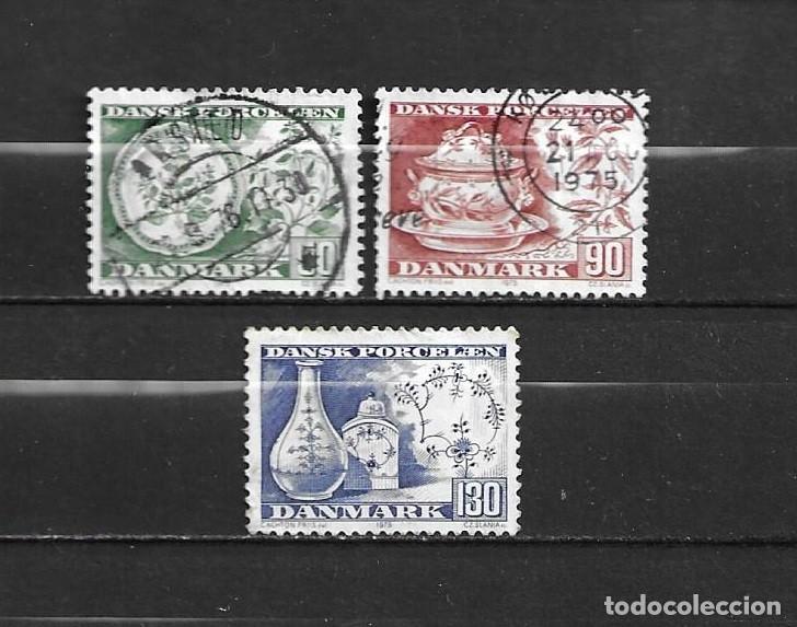 Sellos: Dinamarca, 1975, porcelanas, yvert 595-597, usados, completa