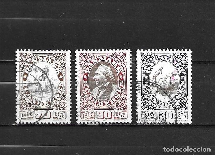 Sellos: Dinamarca, 1975, Hans Christian Andersen, yvert 601-603, usados, completa